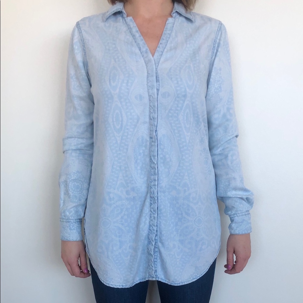 Patterned Cambray Button Down - image 1